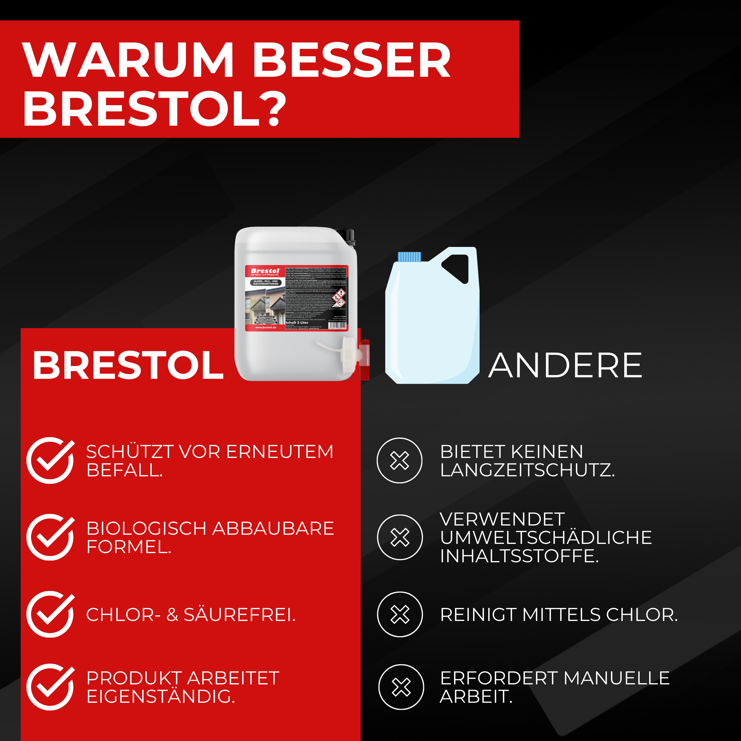 Algenentferner Flechtenentferner Kanister Infobild 5 Brestol