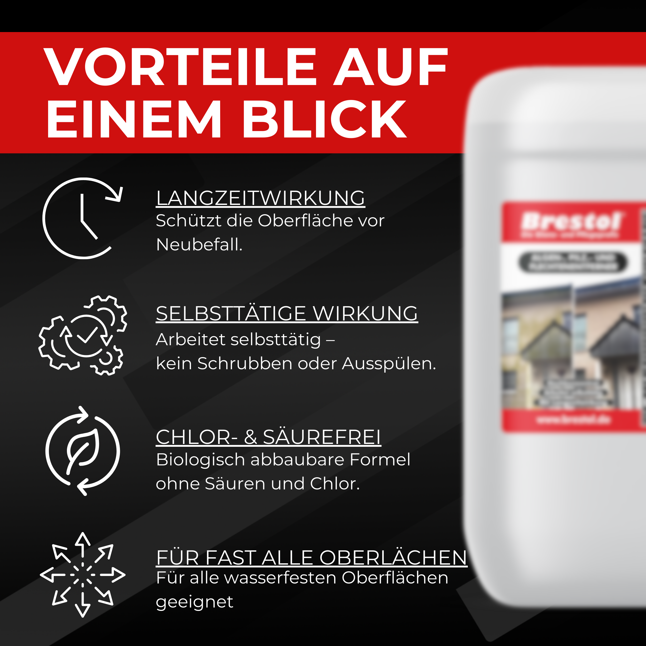 Algenentferner Flechtenentferner Kanister Infobild 1 Brestol