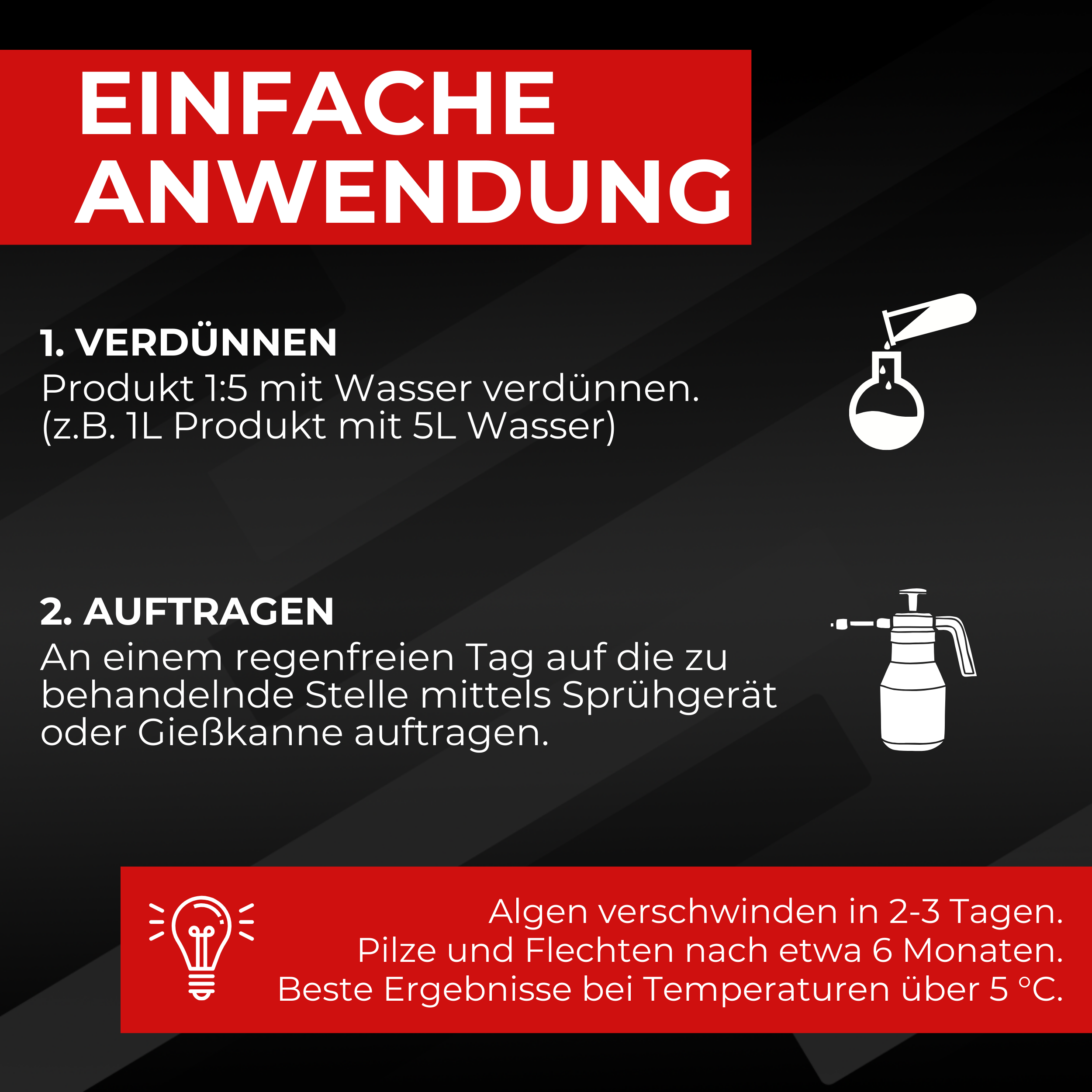 Algenentferner Flechtenentferner Kanister Infobild 4 Brestol