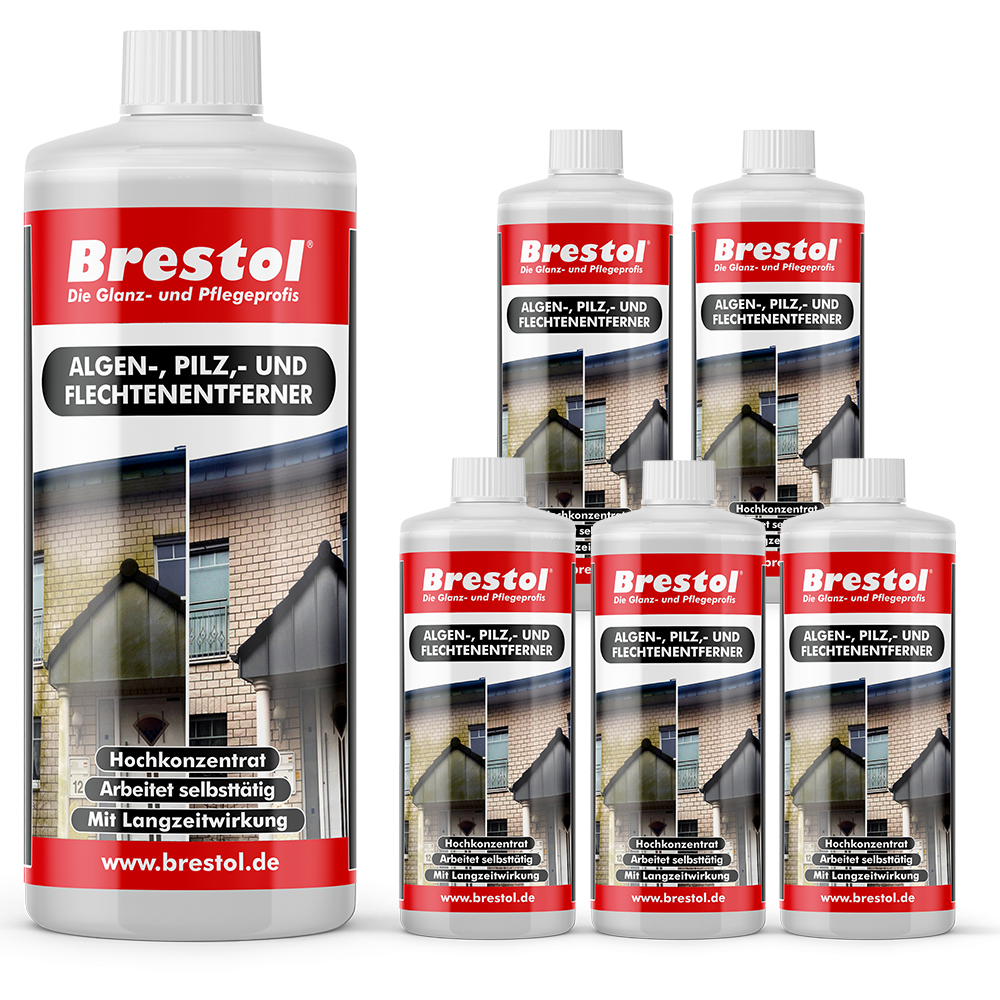Algenentferner Flechtenentferner 1 Liter 6er Set Brestol
