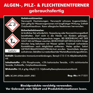 Algen-, Pilz & Flechtenentferner 2x 750 ml gebrauchsfertig