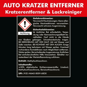 AUTO KRATZER ENTFERNER SET3 - 4x 500 ml + Zubehör