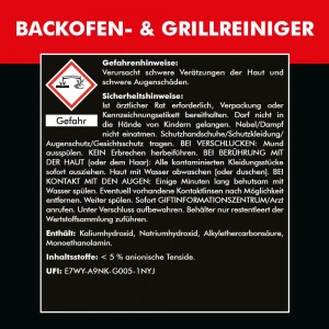 BACKOFEN- & GRILLREINIGER 5 Liter inkl. Auslaufhahn