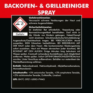 BACKOFEN- & GRILLREINIGER 2x 750 ml
