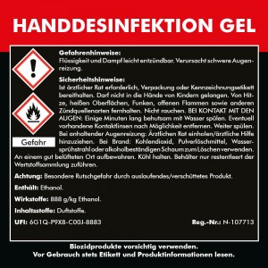 HANDDESINFEKTION Gel 9x 500 ml