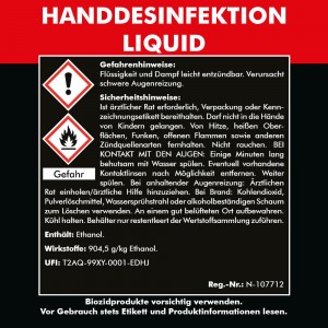 HANDDESINFEKTION Liquid 2x 1000 ml mit Dosierpumpe
