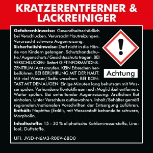 KRATZERENTFERNER & LACKREINIGER SET1 - 500 ml + Zubehör