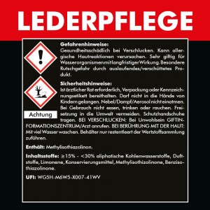LEDERPFLEGE SET2 - 2x 500 ml + 4x Poliertuch