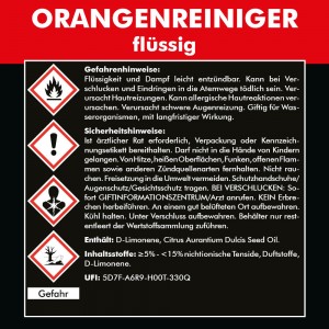 ORANGENREINIGER SET1 - 1000 ml + Poliertuch - Allzweckreiniger & Baumharzentferner