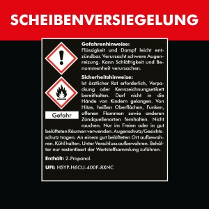 SCHEIBENVERSIEGELUNG 2x 250 ml - Der "unsichtbare Scheibenwischer"