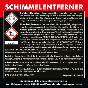 SCHIMMELENTFERNER 750 ml + Zubehör Set03