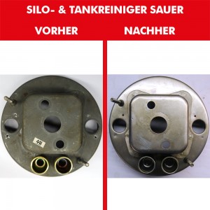 SILO- & TANKREINIGER SAUER 4x 1000 ml + Schrubber & Eimer