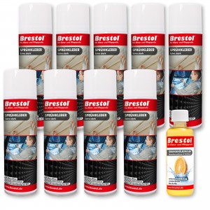 SPRÜHKLEBER Spray - Extra Stark - 9x 500 ml & Orangenreiniger 1x 300 ml